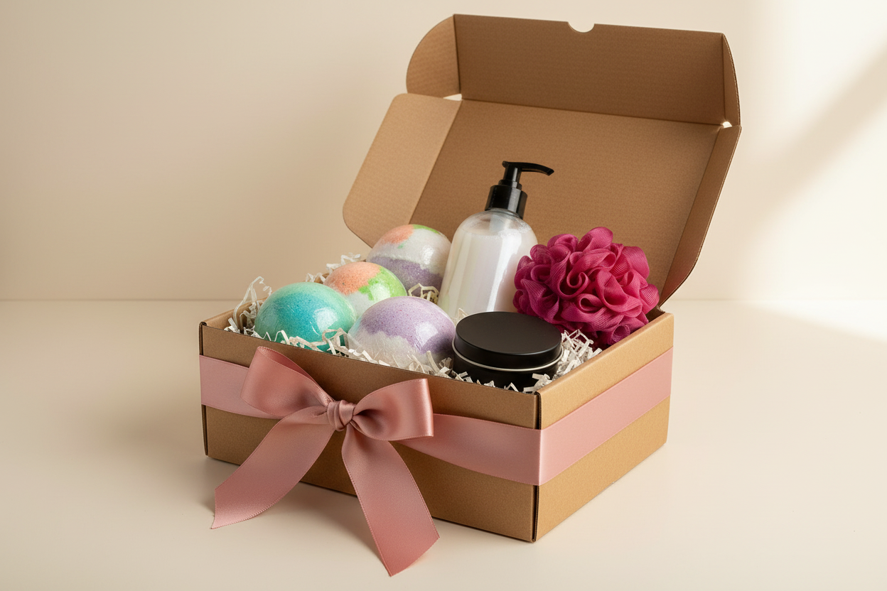 Bath Bomb & Body Wash Gift Set