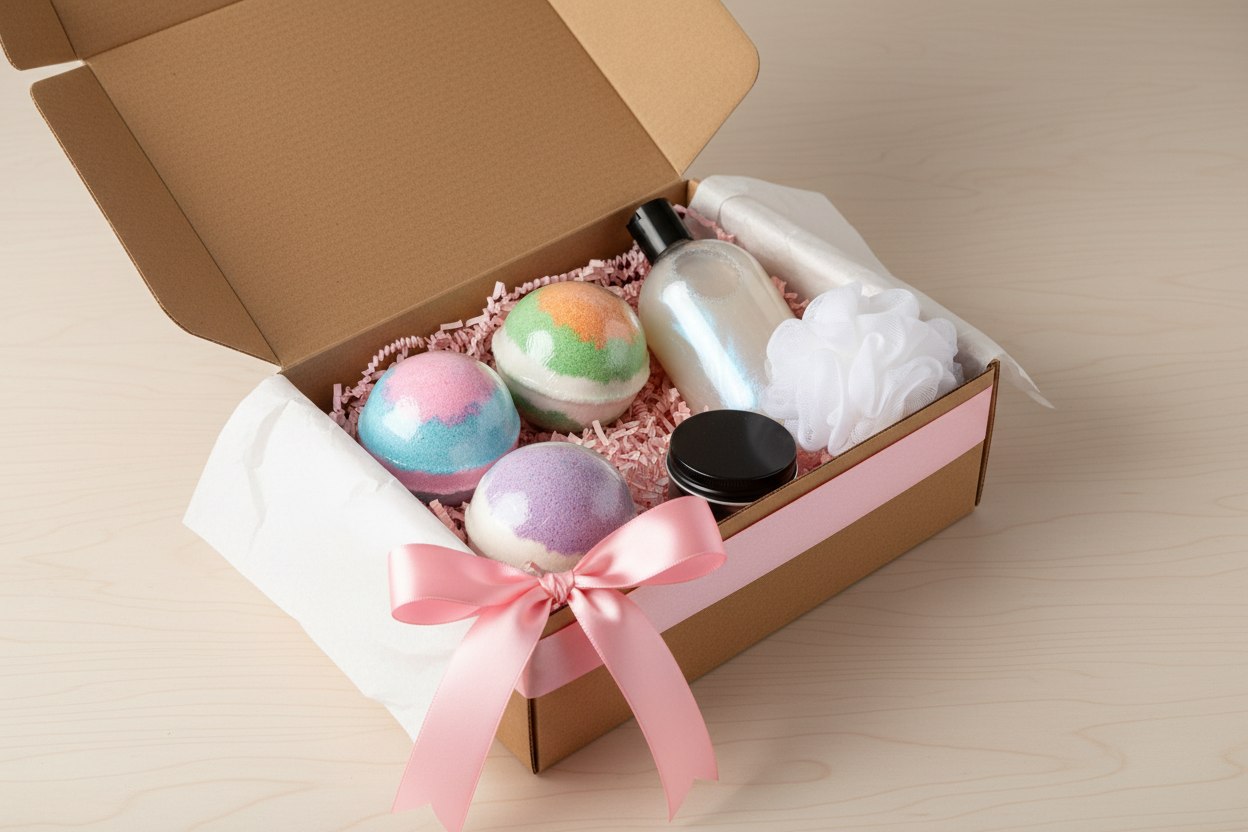 Bath Bomb & Body Wash Gift Set