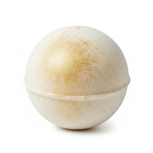 Champagne Nights Bath Bomb with Enhanced Gold Shimmer